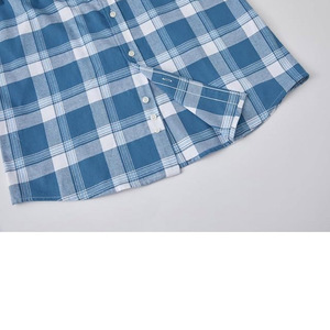 Meilleure vente Chemise en flanelle à manches longues pour hommes, boutonnée, tissu en soie et coton imprimé, tailles hautes, respirante - Product Image 5