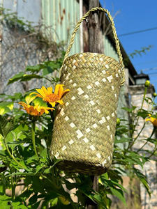 Upgrade to our Premium Bamboo Drink <b>Sling</b>, an Eco Friendly Portable Beverage Holder for comfortable carrying. - Product Image 2