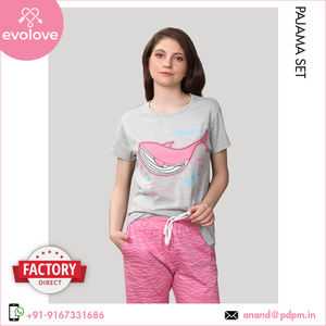 ชุด Pama ผ้าฝ้ายซาตินสำหรับผู้หญิงชุดนอน2ชิ้นความยาวสั้นสำหรับกลางคืนกำหนด100% ได้ตามต้องการจำหน่ายโดยตัวแทนจำหน่าย BK - Product Image 4