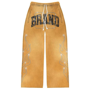 ASEB INDUSTRIES Custom Logo Men's <b>Hip</b> Hop Regular Fit Cotton/Polyester Plus Size Quick Dry Breathable Elastic Waist Tracksuit - Product Image 5