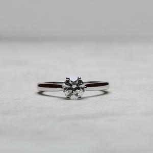 6mm Cut CZ Solitaire Engagement Ring Classic Four Prong White <b>Stone</b> Setting 18K Gold Silver Band Women Wedding Bridal Gift - Product Image 1