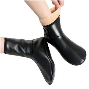 Wholesale Price Leather <b>Socks</b> With Zipper <b>Slipper</b> Leather <b>Socks</b> Pure Genuine Leather High Quality <b>Socks</b> - Product Image 1