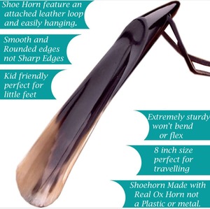 ฮอร์นรองเท้าทำมือแบบสั้นและยาวทำด้วยมือทำจากหนังวัวแท้ขายดีอินเดีย - Product Image 3