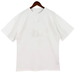Haute qualité hommes col rond grande taille T-Shirt coton lourd goutte épaule décontracté blanc T-Shirt pour hommes - Product Image 2