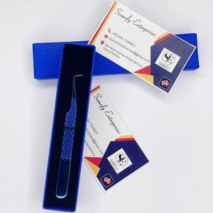 Pinzas de Extensión de Pestañas de Plasma Azul de Acero Inoxidable de Alta Calidad, Punta de Volumen de 10 mm, Nueva Llegada, Logotipo Sostenible MINK - Product Image 6