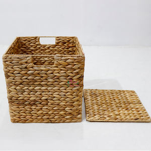 Artex Dong Thap Paniers de rangement en osier de jacinthe d'eau naturelle faits à la main Coffrets cadeaux pour un usage domestique - Product Image 2