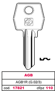 Chiave Asc Agb1r (g.Vac 3) Agb - Product Image 1