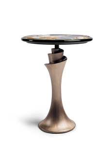 Mesa auxiliar de café y sofás con acabado dorado de acero inoxidable 2023, muebles de decoración para el hogar con diseño de lujo - Product Image 2