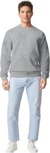 Wholesale Custom Men's Softstyle <b>Crewneck</b> Sweatshirt Loose Fit Long Sleeve Pullover for Winter Digital Hoodies Sweatshirts - Product Image 3