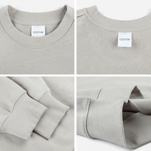 Sudadera con Capucha Unisex Extra Grande de Algodón de Alta Calidad con Cuello Redondo, Estampado de Logotipo con Pedrería, Sudadera Gruesa Personalizada para Hombre - Product Image 3