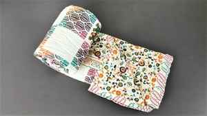 Jaipuri ผ้าฝ้ายผ้าคลุมพิมพ์ลายช้างทำด้วยมือ - Product Image 6