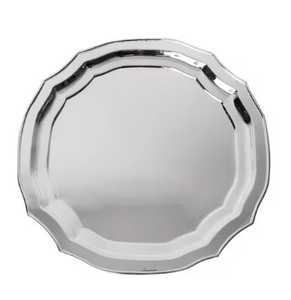 Assiette finie en chrome brillant en métal de vente directe d'usine avec l'assiette de chargeur de la meilleure qualité pour l'arrivée chaude d'utilisation de vaisselle - Product Image 4