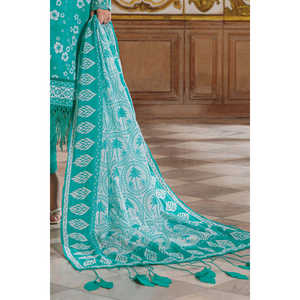 Traje de 3 Piezas para Mujer con Estampado Floral y Borde Bordado en los Pantalones CL-62245 - Product Image 5