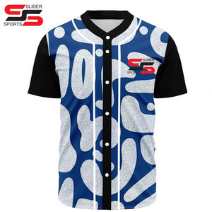 Tout nouveau Design 100% Polyester Élégant Nouveau Design OEM Maillot de Baseball Sublimé Pour Hommes Jeunes Unisexe Sports Baseball Shirt - Product Image 3