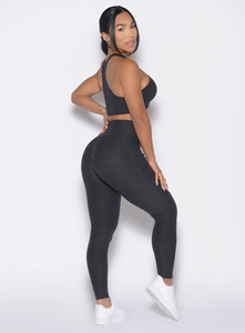 Leggings de sport durables à taille élastique, effet push-up, taille haute, avec 2 poches latérales, leggings de sport pour femmes - Product Image 3