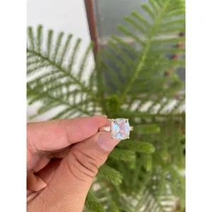 925 Silver Natural Crystal <b>Ring</b> - Product Image 1