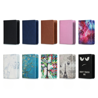 Funda de pasaporte de cuero con bloqueo RFID, elegante, de larga duración y de viaje, gran regalo esencial para viajeros del mundo y Jetsetters