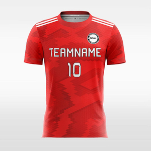 Camiseta de Fútbol al por Mayor de Alta Calidad, Diseño OEM Más Reciente, Transpirable, con Transferencia de Calor, 100% Poliéster, Cuello Redondo, Manga Corta, Personalizable - Product Image 4