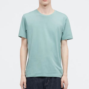 Camiseta de Cuello Redondo - Camisetas de Corte Regular, Camisetas Lisas de Algodón Suave para Hombre en Oferta - Product Image 1