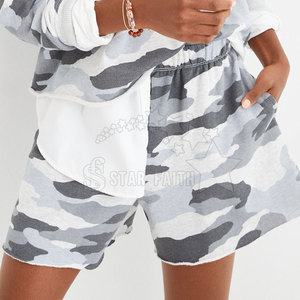 Pantalones cortos casuales cómodos para mujer Mezcla de algodón Ajuste regular Moda diaria Ropa de verano Pantalones cortos para mujer - Product Image 6