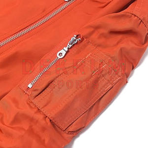 Blouson aviateur d'hiver élégant pour hommes de grande taille, léger et régulier avec col montant et fermeture éclair complète, vêtements d'extérieur très vendus - Product Image 3