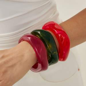 High Quality Waterproof Resin Bangles for Women with Smooth Finish Custom Colors & Design-<b>Festive</b> Occasions Jewelry - Product Image 1