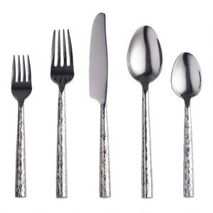 New Design <b>Cutlery</b> <b>Set</b> New Metal Flat Silver Handle Unique Style <b>Travel</b> <b>Cutlery</b> <b>Set</b> Stainless Steel Silver Flatware <b>Set</b> - Product Image 4