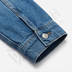 Veste en jean élégante pour homme 100% coton Couleur unie Poche fine Vêtement de haute qualité Veste en jean durable pour l'automne - Product Image 6