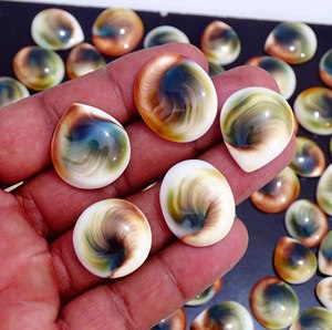 Hermosa piedra preciosa suelta de ojo de Shiva Natural, venta al por mayor, forma mixta, cabujón Natural, Ojo de Shiva, piedra preciosa suelta para la fabricación de joyas - Product Image 3