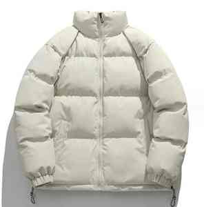 แจ็กเก็ตปลาปักเป้าหน้าหนาวปกตั้งโลโก้สีทึบปรับแต่งได้สำหรับคู่รัก - Product Image 6