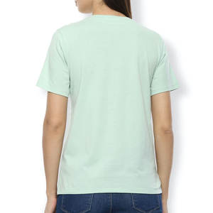 Camiseta Casual de Verano para Mujer, 100% Algodón, Color Personalizado, Ligera, Manga Corta, Ajustada, Transpirable, Gran Venta - Product Image 3