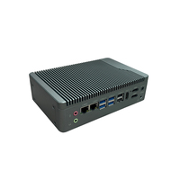 Ordinateur industriel embarqué N97, design sans ventilateur, 6 ports COM RS232, double LAN, multi-écrans, DDR4, mini PC pour l'intégration d'équipements