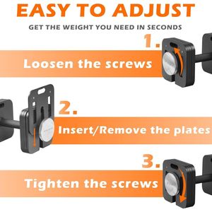 Brand New Adjustable Two Dumbbells 50LB Square Dumbbell Set 90LB & 80LB Free <b>Weights</b> Quick Lock Adjust Multi-<b>Weight</b> Options - Product Image 4