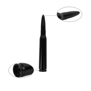2 uds 50 <span class=keywords><strong>Cal</strong></span> Bullet Antena de calibre pesado CNC mecanizado Billet corto para Ford F150 - Product Image 6