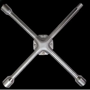 Llave de neumático de 4 vías chapada en cromo de acero al carbono de alta calidad llave de vaso de rueda cruzada OEM modelo personalizable CWPR2123 - Product Image 2