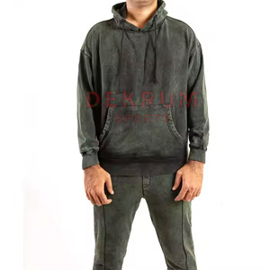 Chándales de Color Sólido con Lavado Ácido, 100% Algodón, Transpirables, de Alta Calidad, Talla Grande, para Invierno, Más Vendidos - Product Image 2
