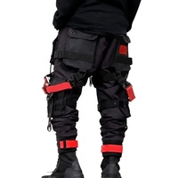 Pantalon cargo multi-poches Cyberpunk 2026 pour homme, style Harajuku Hip Hop Streetwear, Joggers Ninja Tech Wear, design pour les États-Unis