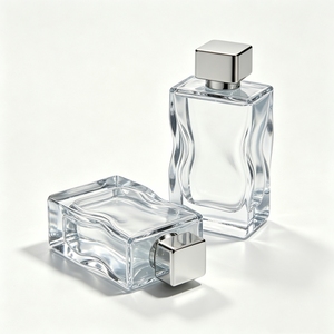 Wholesale US Stock Warehouse 100ml Square Luxury Designer <b>Perfume</b> <b>Bottle</b> EDP EDT Lasts 12h <b>Spray</b> Screw Cap Stainless Glass Model - Product Image 4