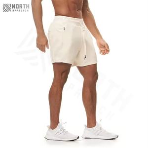 กางเกงขาสั้นผู้ชายผ้าแคนวาสโพลีเอสเตอร์/คอตตอนคุณภาพสูง แห้งเร็ว มีเชือกผูก ปรับแต่งได้ เหมาะสำหรับฤดูร้อน - Product Image 4