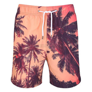 Short de bain sur mesure pour hommes Offre Spéciale élastique taille moyenne décontracté motif solide tissu polyester/coton respirant à séchage rapide - Product Image 1