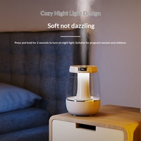 Humidificateur d'air à brume fraîche 3L, grande taille, autonomie de 36 heures, diffuseur d'arômes ultrasonique, rechargeable, mini humidificateur d'air portable