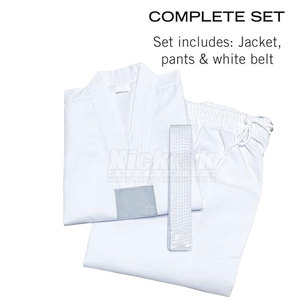 Uniforme de Taekwondo Estilo Clásico con Logotipo Frontal, 100% Algodón, Diseño Transpirable y Ligero para Entrenamiento en Dojo y Desarrollo de Habilidades - Product Image 6