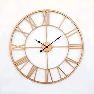 Horloge murale vintage en métal de qualité supérieure pour la décoration murale d'hôtel à la maison dans un style durable aux prix d'usine - Product Image 4