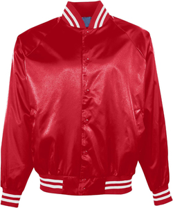 Team Wear Varsity <b>Jacket</b> Polyester Satin Custom Patches Embroidery Baseball Letterman Bomber <b>Jacket</b> Wholesale Sportswear - Product Image 5