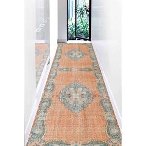 พรมกำมะหยี่ลายเหรียญสีส้ม: สไตล์โบฮีเมียนตุรกีพรมบางไม่ลื่น - Product Image 4