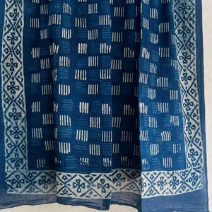 Breathable Traditional Hand Block Printed 100%Cotton <b>Scarf</b> Jaipur Handcrafted Boho Chic Lightweight Ethnic Soft Cotton <b>Scarf</b> - Product Image 1
