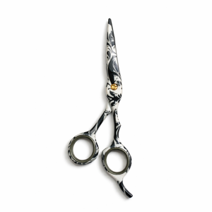 Ciseaux de barbier professionnels finition marbre 6 pouces |   Ciseaux de coiffure en acier inoxydable pour salons, barbiers et distributeurs - Product Image 1