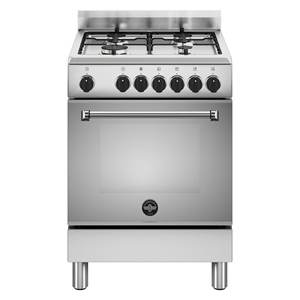 Four électrique La Germania AMN664EXV, cuisinière à gaz 4 zones, acier inoxydable, classe A (59,5x60x85,3cm), collection Americana - Product Image 1