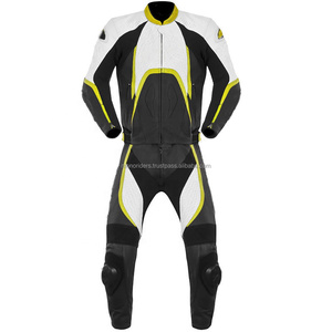 Combinaison en cuir pour motards, style 2024, couleur personnalisée, impression de logo personnalisée, manches longues, vêtements de course, séchage rapide - Product Image 5