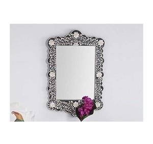 Espejo de pared con incrustaciones de hueso hecho a mano sólido, marco decorativo con incrustaciones de perlas madre de alta calidad, estilo moderno para decoración del hogar - Product Image 4